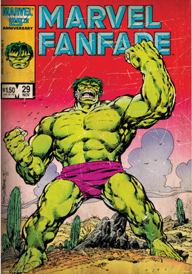 

Hulk fanfare poster (Officially Licensed) Paper Print(18 inch X 12 inch, Rolled)