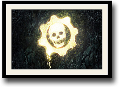 

Danger Skull Fine Art Print(10 inch X 14 inch, Framed)
