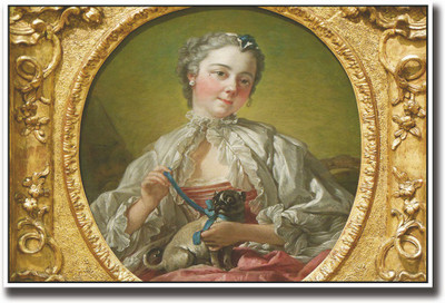 

Girl with dog vintage Fine Art Print(12 inch X 18 inch, Rolled)