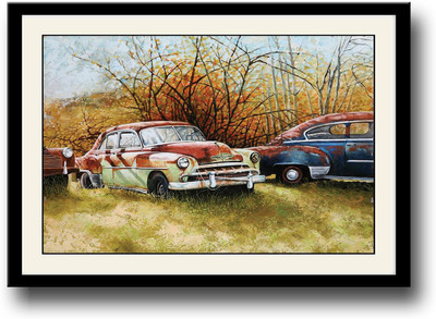 

Vintage Cars Fine Art Print(10 inch X 14 inch, Framed)