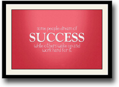 

Work hard for success Fine Art Print(10 inch X 14 inch, Framed)
