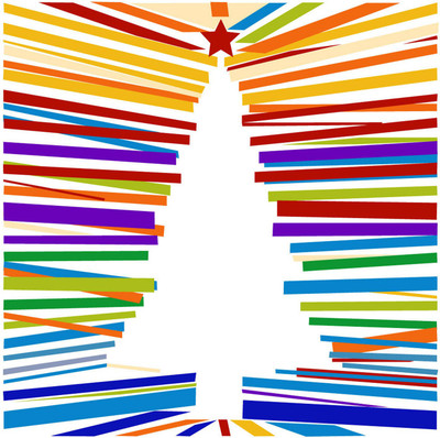 

Tallenge - Christmas Art - Christmas Tree Graphic - Medium Size Unframed Rolled Digital Art Print On Photographic Paper(18 inch X 18 inch, Rolled)