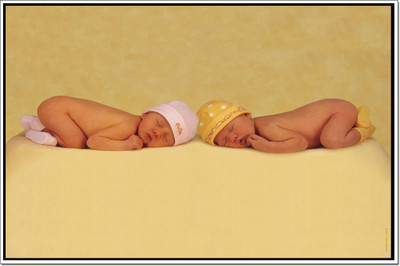 Posterhouzz Twin Babies Sleeping Poster Paper Print(12 inch X 18 inch, Rolled)