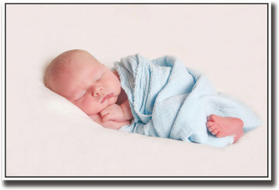 

Wrapped in blue cute baby Fine Art Print(12 inch X 18 inch, Rolled)