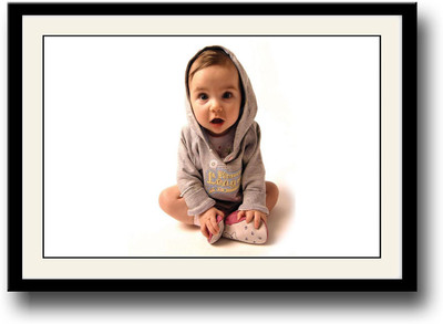 

Cute Baby with hood Fine Art Print(10 inch X 14 inch, Framed)