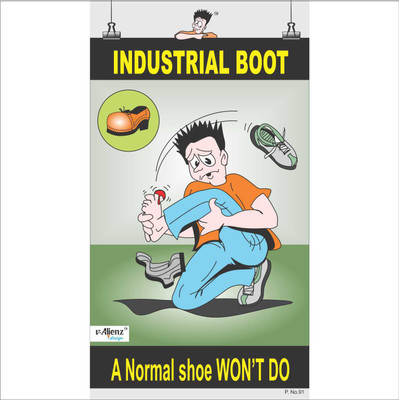 

Safety Poster-Industrial Boot Paper Print(26 inch X 14.22 inch, Rolled)