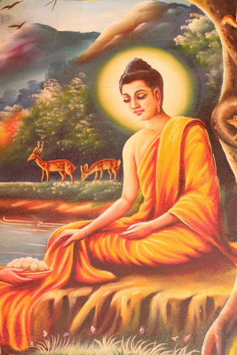 

Buddha Painting Canvas Art(14 inch X 16 inch)