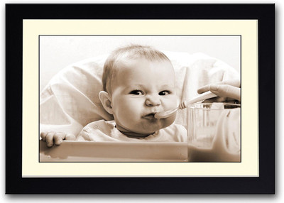 

Feeding Newborn Baby Fine Art Print(14 inch X 20 inch, Framed)