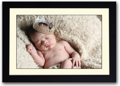

Baby Sleeping With Cute Crown Fine Art Print(14 inch X 20 inch, Framed)