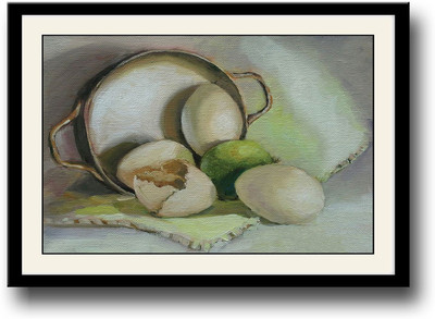 

Eggs painting Fine Art Print(10 inch X 14 inch, Framed)