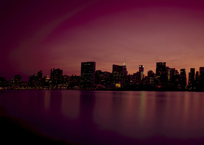 

Oshi - Violet New York city Paper Print(12 inch X 18 inch, Stretched)
