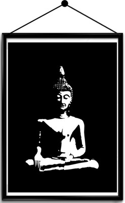 

Calm buddha framed poster Paper Print(16.5 inch X 13.7 inch, Framed)
