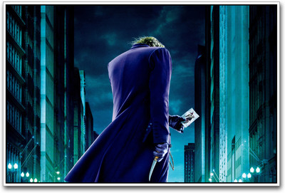 

Joker with Card & knife Paper Print(12 inch X 18 inch)