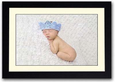 

Baby With Blue Crown Fine Art Print(14 inch X 20 inch, Framed)