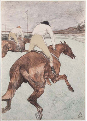 

Modern Masters Collection - The Jockey by Henri de Toulouse-Lautrec - Medium Size Ready To Frame Rolled Digital Art Print On Photographic Paper(27 inch X 18 inch, Rolled)