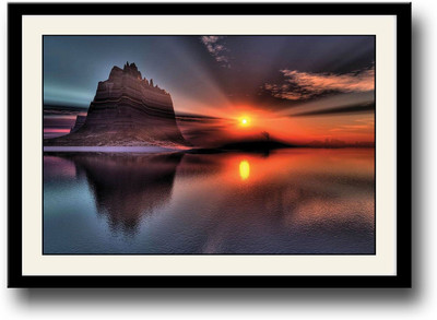 

Sand hill during sunset Fine Art Print(10 inch X 14 inch, Framed)