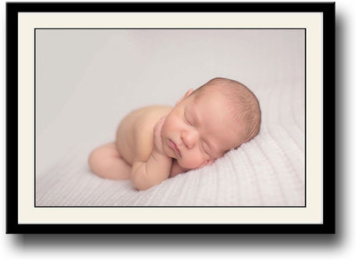 

Cute baby sleeping on white Fine Art Print(10 inch X 14 inch, Framed)