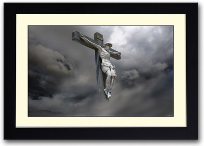 

Jesus on Cross Fine Art Print(14 inch X 20 inch, Framed)
