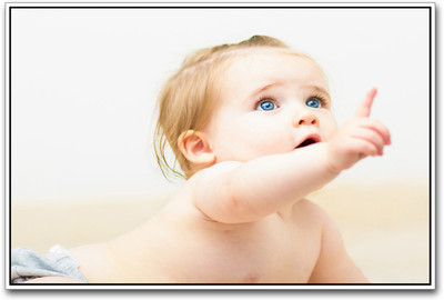 

Adorable Baby with Blue Eyes Paper Print(12 inch X 18 inch)