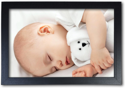

Cute Sleeping Baby Poster (Ver.4) with Frame Paper Print(14 inch X 20 inch, Streched)