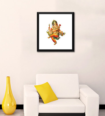 

Tallenge - Traditional Indian Art - Ganpati Vinayak - Framed Digital Art Print On Photographic Paper(24 inch X 22 inch, Framed)