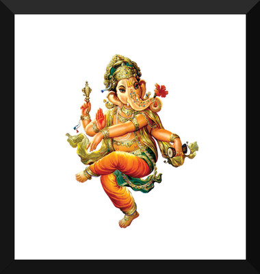 

Tallenge - Traditional Indian Art - Ganpati Vinayak - Framed A3 Size Poster Paper Print(17 inch X 12 inch, Framed)