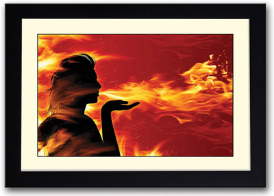 

Dragon Girl artistic Fine Art Print(14 inch X 20 inch, Framed)