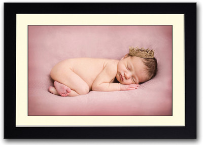 

Cute Baby With A Crown Fine Art Print(14 inch X 20 inch, Framed)