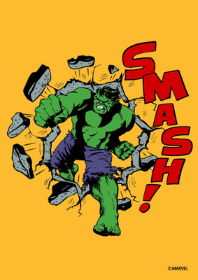 

ORKA Marvel-Hulk Smash Digital Printed with Laminated Paper Print(18 inch X 12 inch, Rolled)