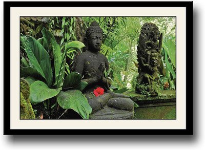 

Buddhism Sculptures Fine Art Print(10 inch X 14 inch, Framed)