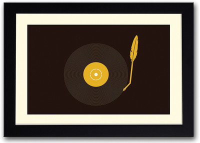 

Yellow Vinyl Player Fine Art Print(14 inch X 20 inch, Framed)