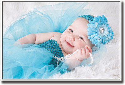 

Blue baby looking like doll Fine Art Print(12 inch X 18 inch, Rolled)