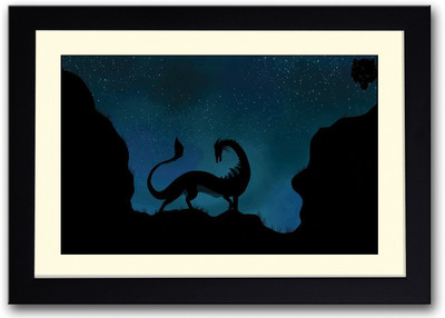 

Dragon With Tail Fine Art Print(14 inch X 20 inch, Framed)