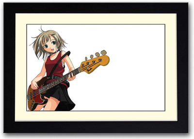 

Animated Girl Playing Fender Guitar Fine Art Print(14 inch X 20 inch, Framed)