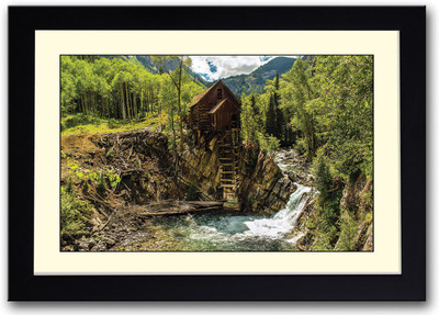 

Mountain Cabin Fine Art Print(14 inch X 20 inch, Framed)