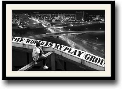 

The World is my Playground Fine Art Print(10 inch X 14 inch, Framed)