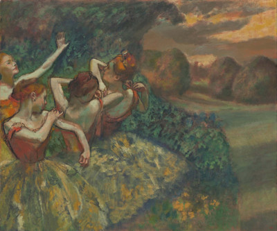 

Tallenge - Four Dancers by Edgar Degas - A3 Size Unframed Poster Paper Print(16.5 inch X 11.6 inch)