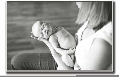 

Newborn baby with mother Fine Art Print(12 inch X 18 inch, Rolled)