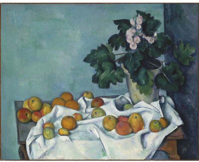 

Tallenge Modern Masters Collection - Still Life with Apples and a Pot of Primroses by Paul Cézanne - A3 Size Premium Quality Rolled Poster Paper Print(16.5 inch X 11.7 inch, Rolled)