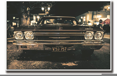

Posterhouzz Vintage grey car Fine Art Print(12 inch X 18 inch, Rolled)
