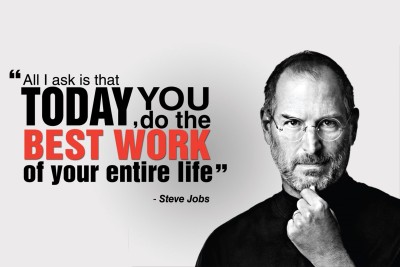 

Oshi - Steve Jobs Motivational Quote (11) Paper Print(12 inch X 18 inch, Rolled)