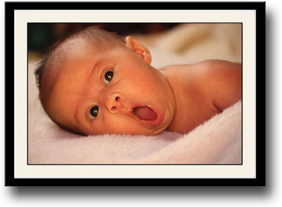 

Cute baby yawning AFP2045 Fine Art Print(10 inch X 14 inch, Framed)