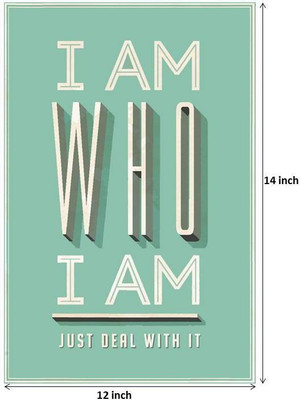23% OFF on I am Who I am Paper Print(14 inch X 12 inch, Rolled) 23% OFF on I am Who I am Paper Print(14 inch X 12 inch, Rolled)