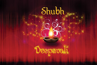 

Posterhouzz Shubh Deepawali Poster Fine Art Print(12 inch X 18 inch, Rolled)