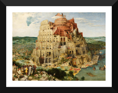 

Tallenge Old Masters Collection - The Tower of Babel by Pieter Bruegel the Elder - Premium Quality A3 Size Framed Poster Paper Print(17 inch X 12 inch, Framed)