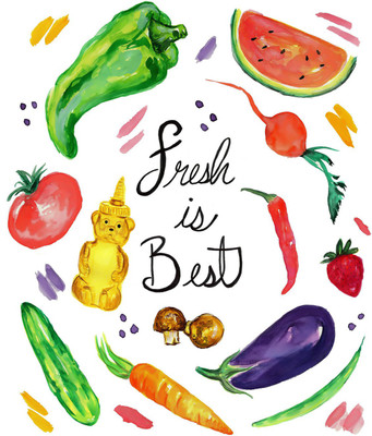 

Art For Kitchen - Fresh Is Best - Medium Size Rolled Digital Art Print On Photographic Paper(24 inch X 18 inch, Rolled)