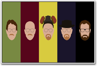 

Evolution of Walter White Paper Print(12 inch X 18 inch)