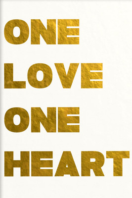 

Oshi - One Love One Heart Paper Print(18 inch X 12 inch, Streched)