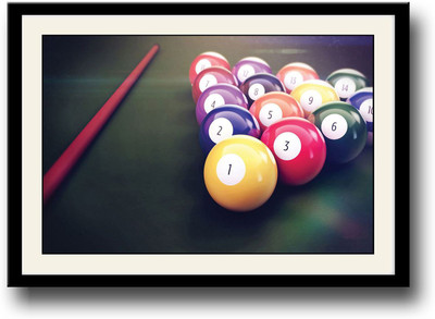 

Pool/Billiards Fine Art Print(10 inch X 14 inch, Framed)