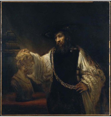 

Old Masters Collection - Aristotle with a Bust of Homer by Rembrandt - Medium Size Ready To Frame Rolled Digital Art Print On Photographic Paper(18 inch X 18 inch, Rolled)